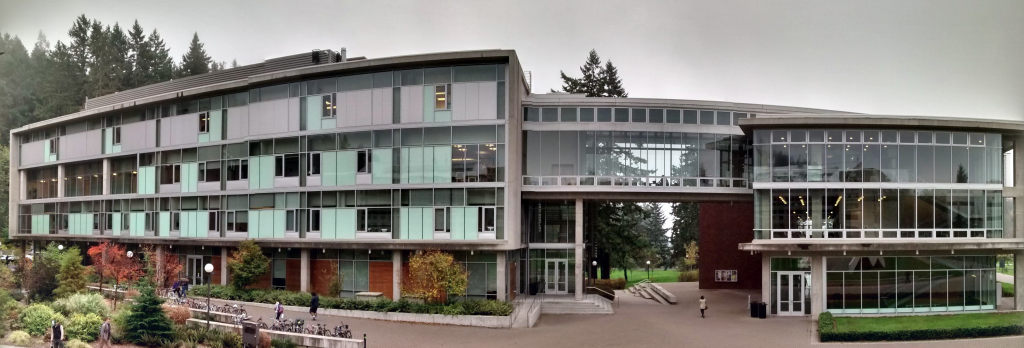 Photo of the Academic Instructional Center building from outside