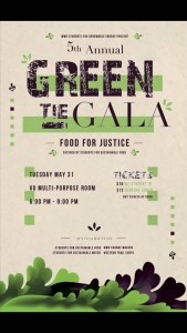 The Green Tie Gala event poster, 11x17