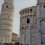 Leaning tower of Pisa and other historical buildings